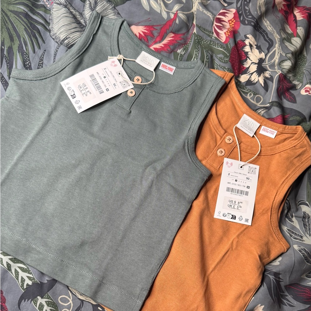 NWT! Zara kids sleeveless tops